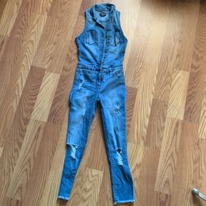 Bebe Denim Jumpsuit